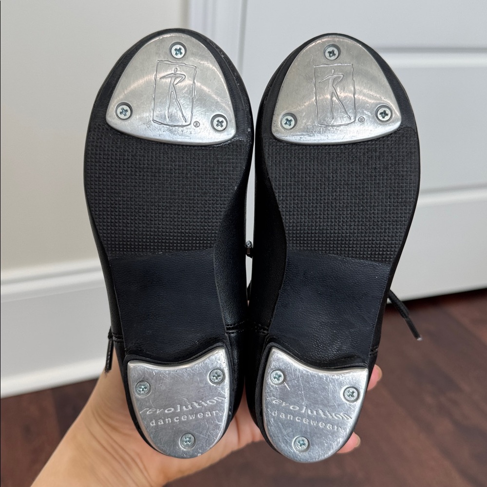 Revolution Dancewear Girls Black Tap Dance Shoes, size 12.5 - Picture 8 of 8